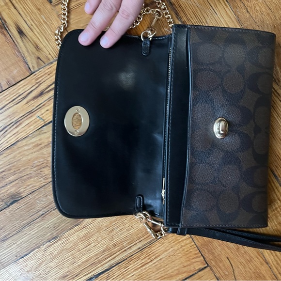 Coach Leather Logo Crossbody Bag - Picture 5 of 9